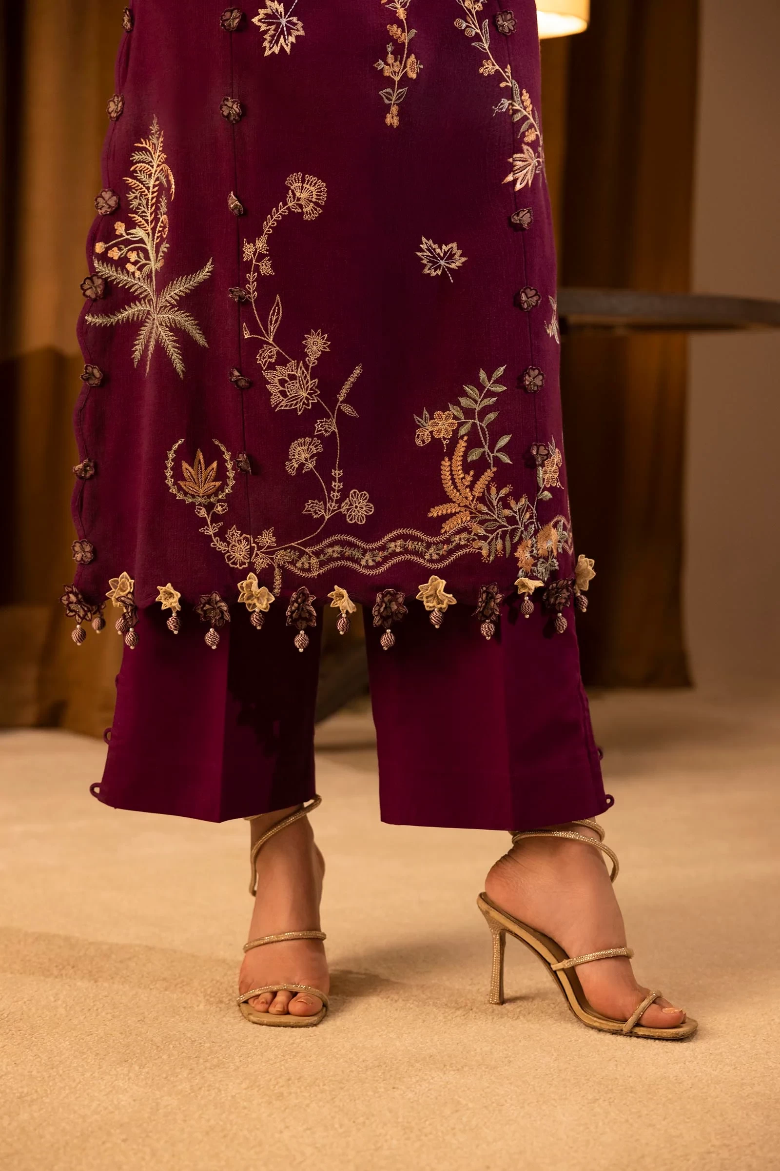 Slub Muzlin 3 Piece Suit - M253-011B-3CP
