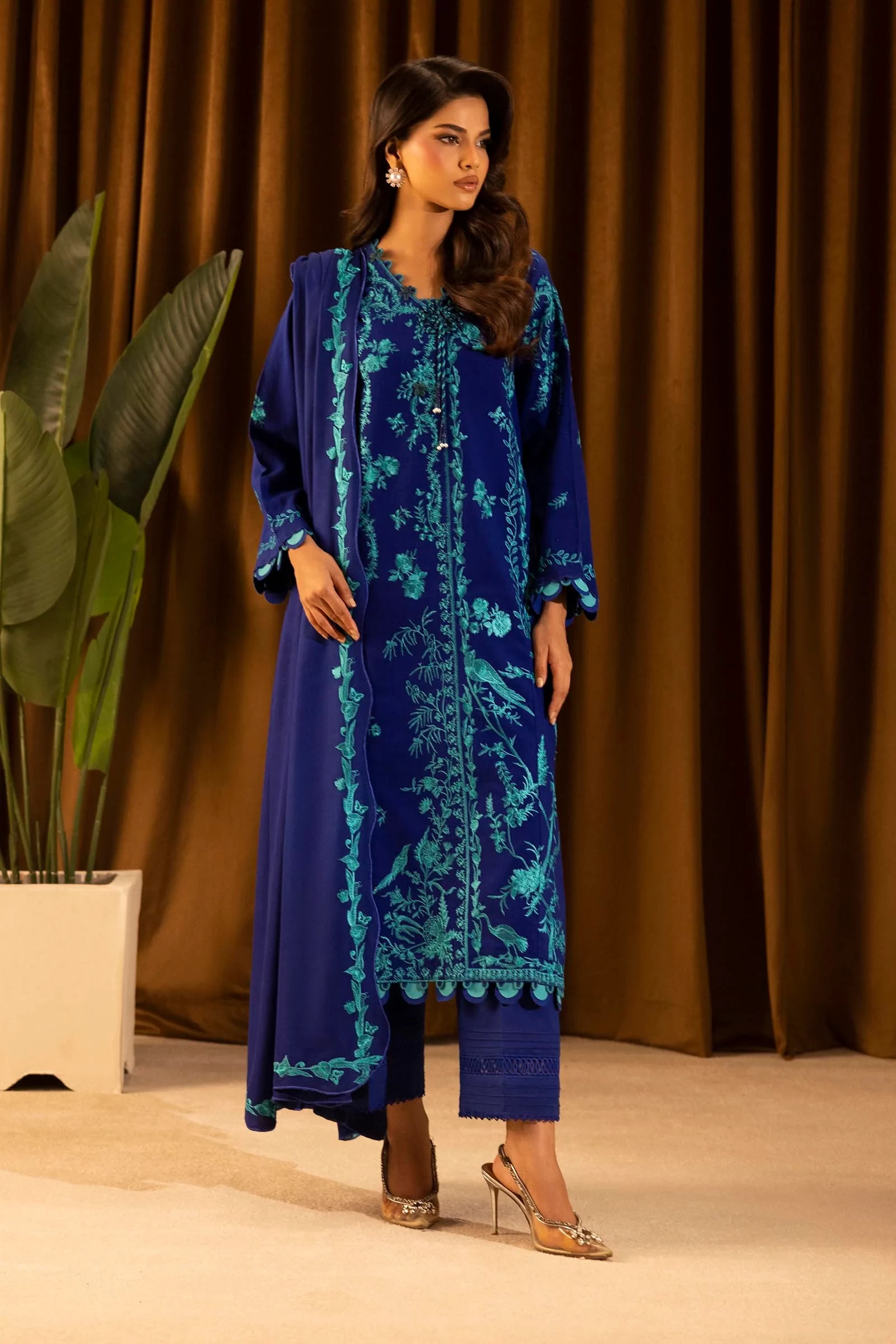 Slub Muzlin 3 Piece Suit - M253-010B-3CP