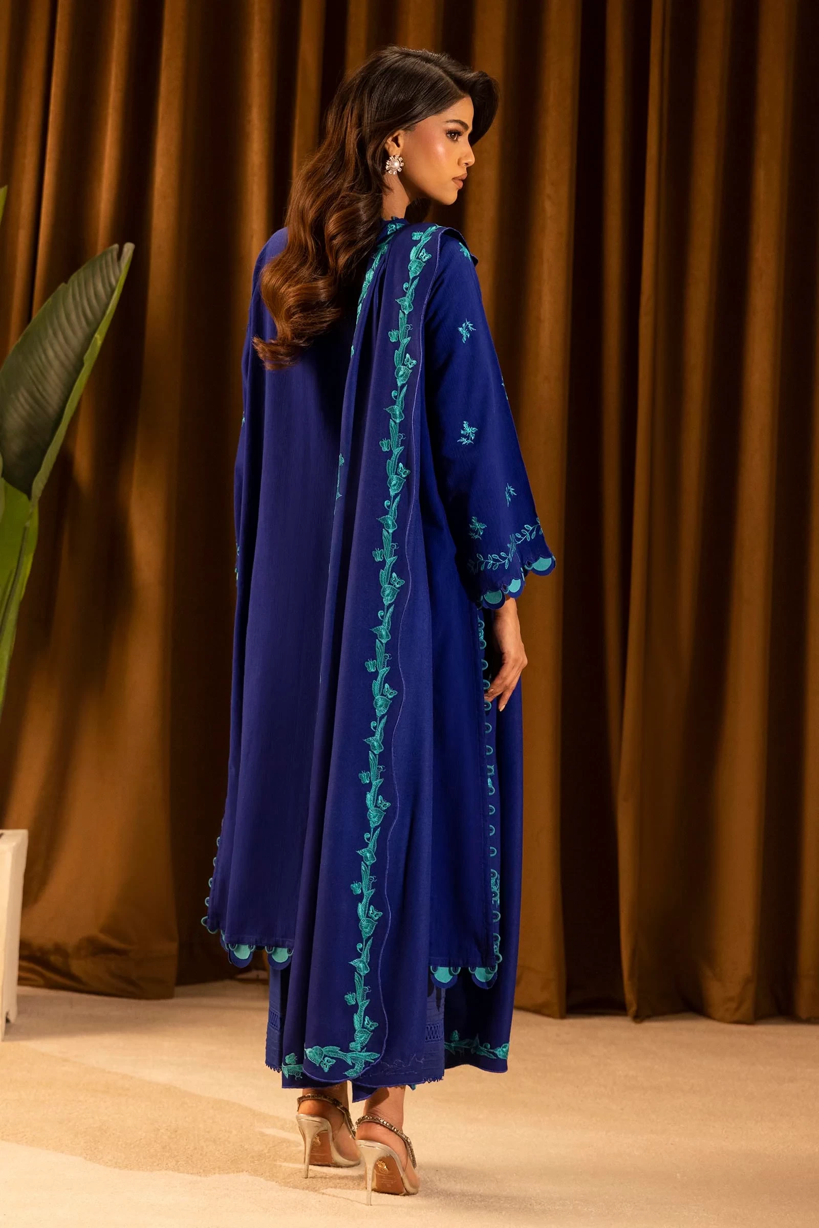 Slub Muzlin 3 Piece Suit - M253-010B-3CP