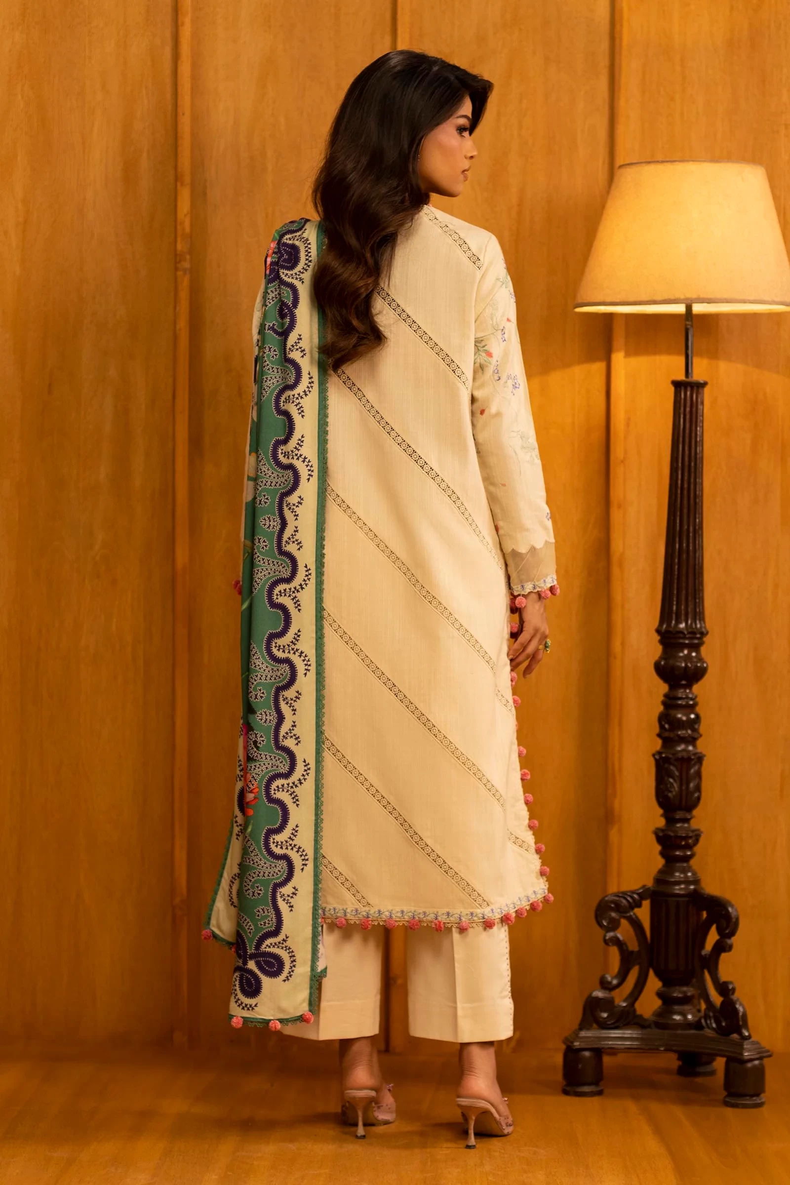 Slub Muzlin 3 Piece Suit - M253-009A-3AP