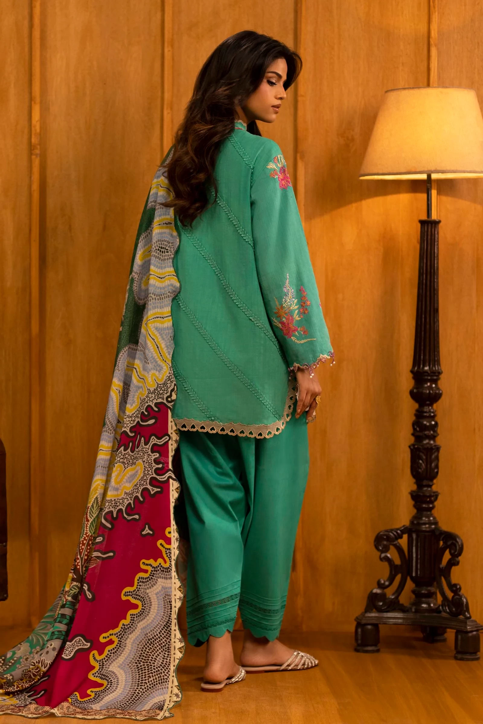 Slub Muzlin 3 Piece Suit - M253-008A-3CY