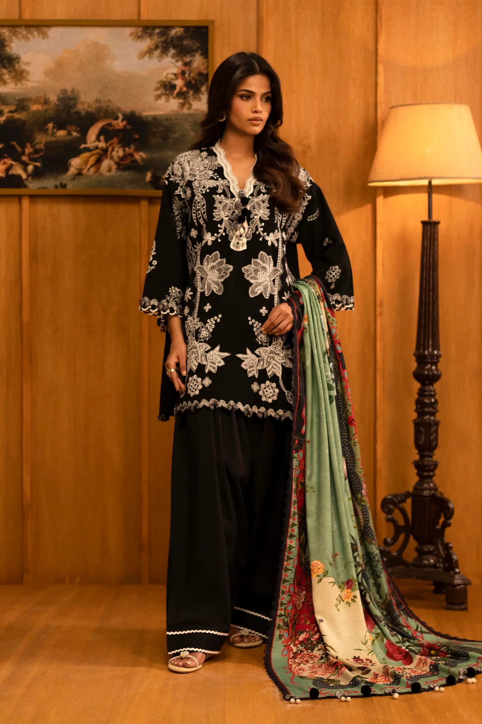Slub Muzlin 3 Piece Suit - M253-005A-3AP