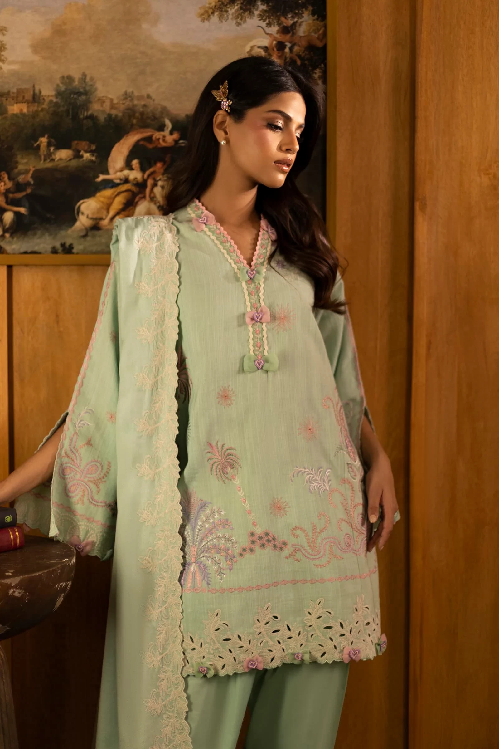 Slub Muzlin 3 Piece Suit - M253-003A-3CP
