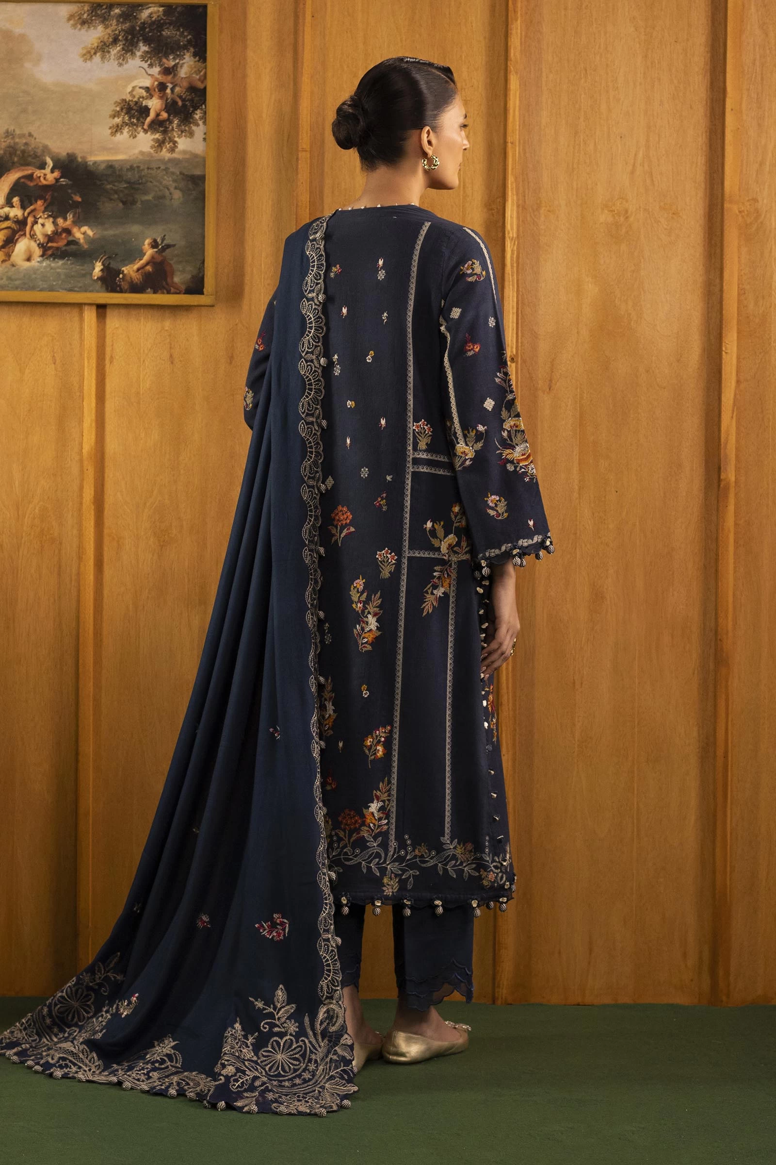 Slub Muzlin 3 Piece Suit - M253-002B-3CP