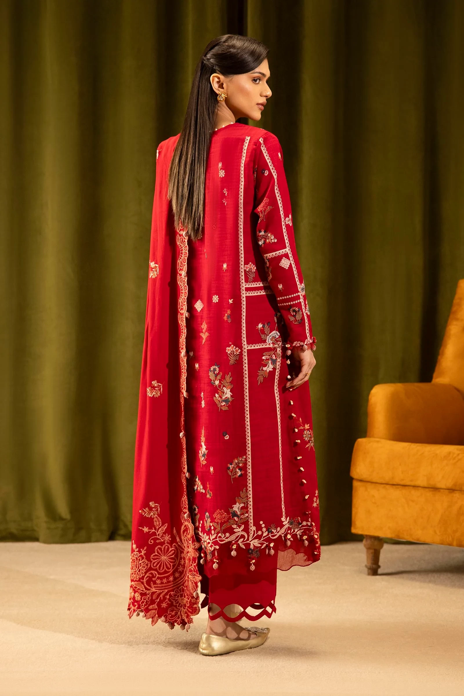 Slub Muzlin 3 Piece Suit - M253-002A-3CP