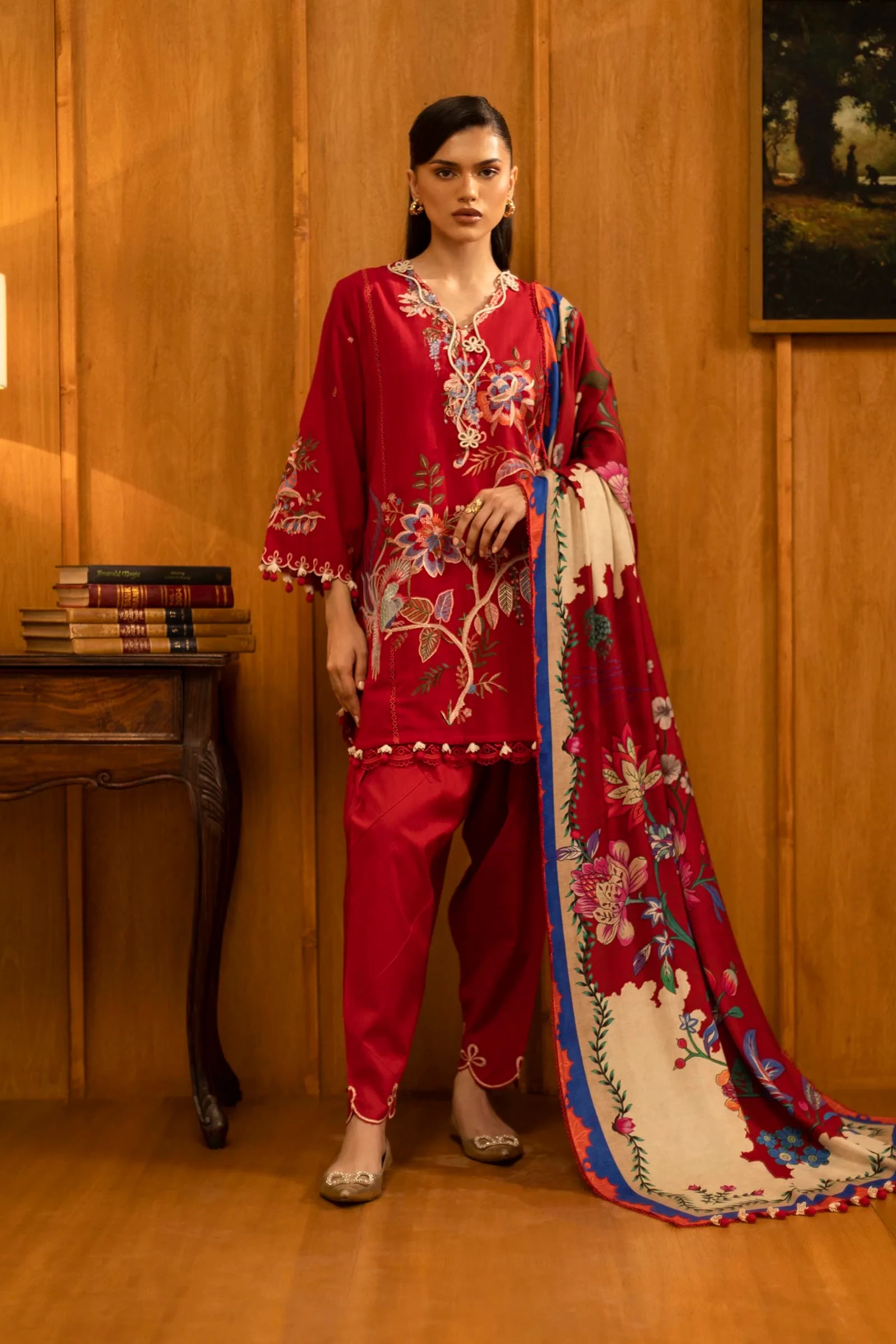 Slub Muzlin 3 Piece Suit - M253-001B-3CP