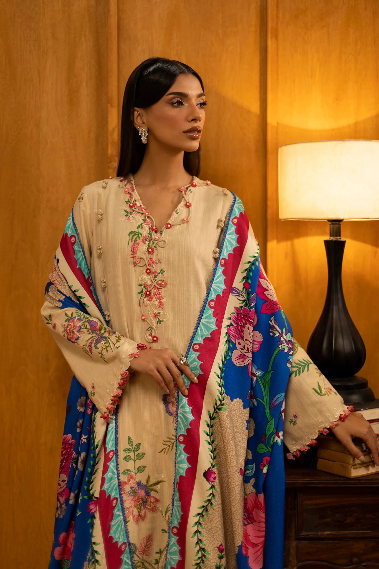 Slub Muzlin 3 Piece Suit- M253-001A-3CP