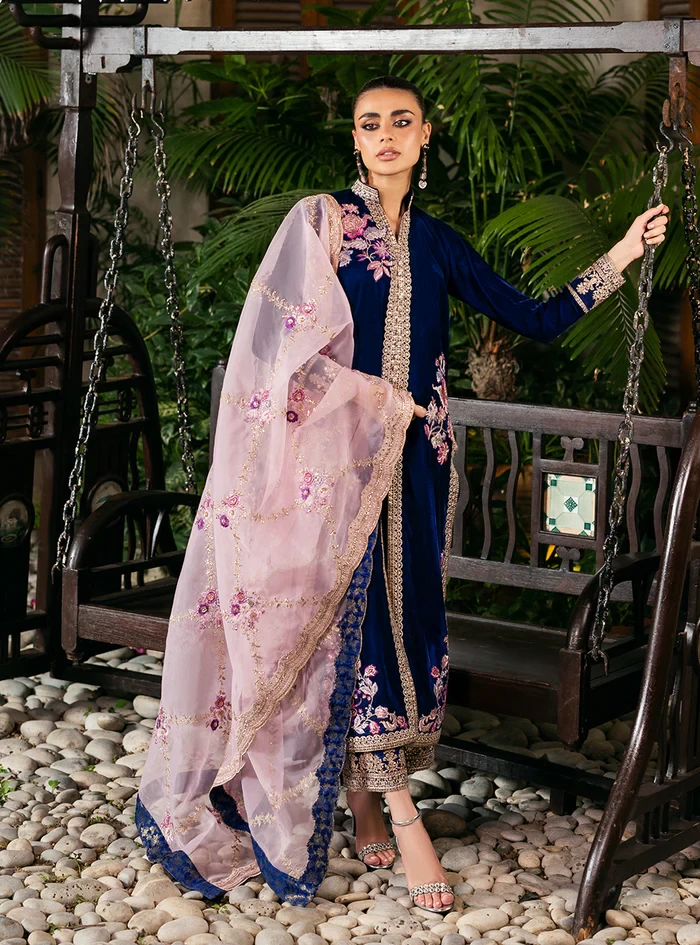 SKU / Design Code: MEHER-BLUE-UNS-ONE-SIZE -