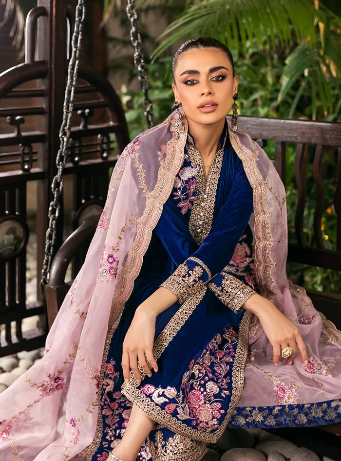 SKU / Design Code: MEHER-BLUE-UNS-ONE-SIZE -