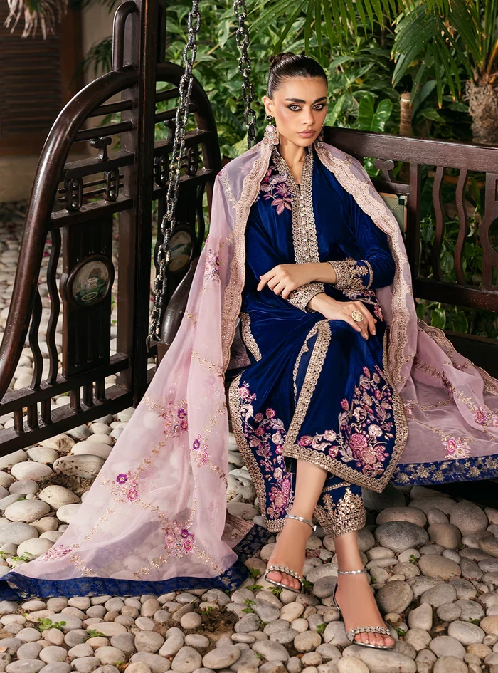 SKU / Design Code: MEHER-BLUE-UNS-ONE-SIZE -
