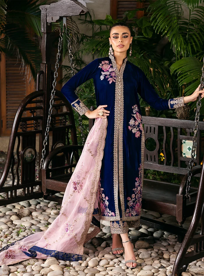 SKU / Design Code: MEHER-BLUE-UNS-ONE-SIZE -