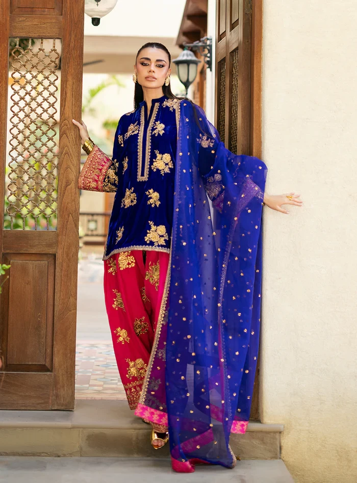 Jia -SKU / Design Code: JIA-BLUE-UNS-ONE-SIZE