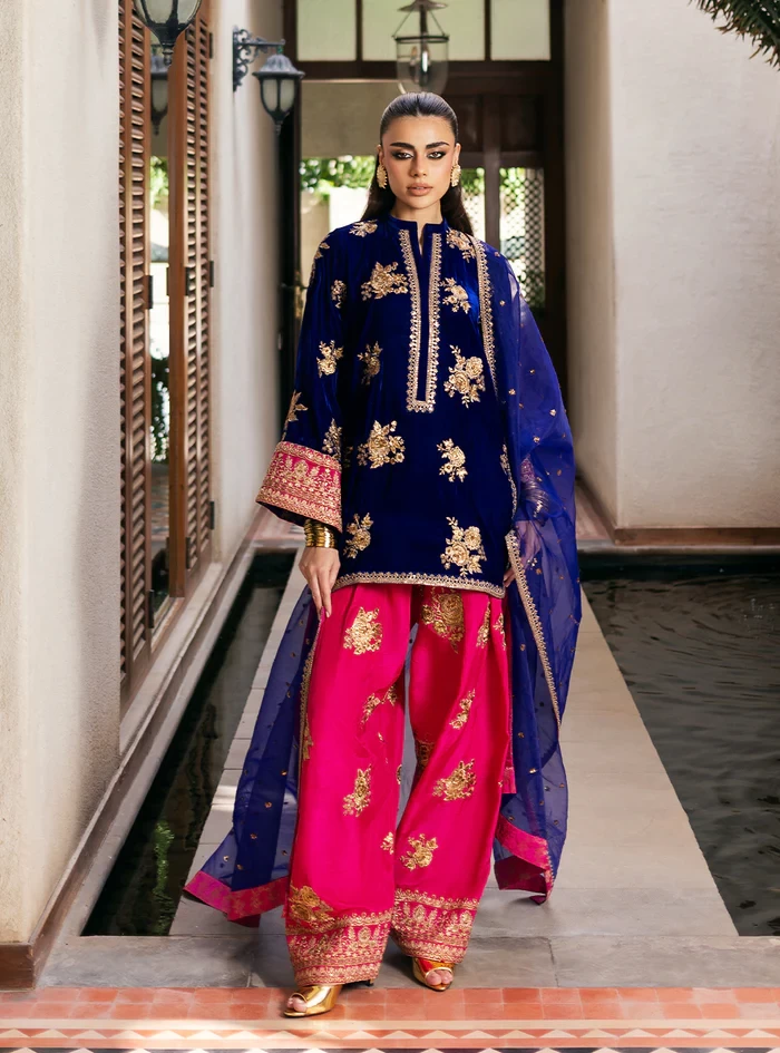 Jia -SKU / Design Code: JIA-BLUE-UNS-ONE-SIZE
