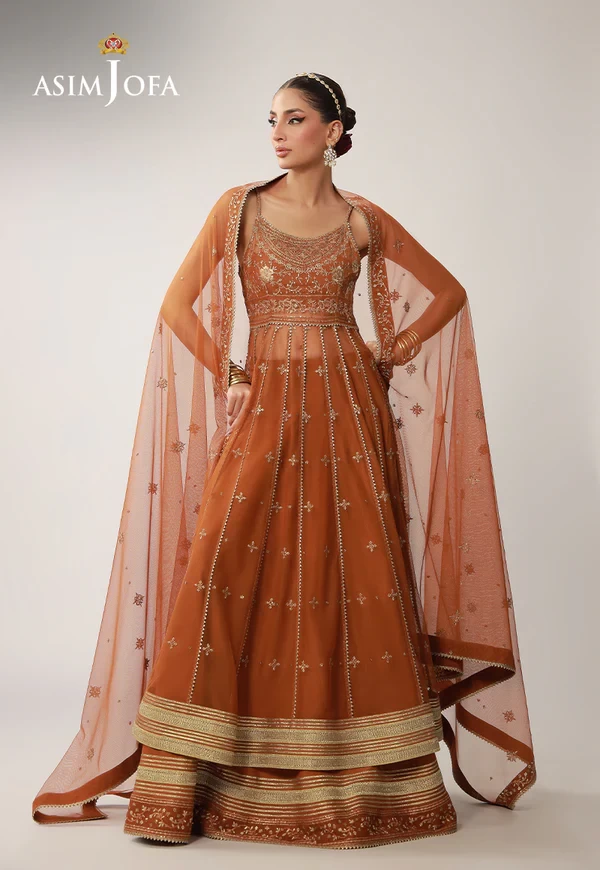 AJULO-01 Embroidered Net 3 Pcs - AJULO-01-UNS