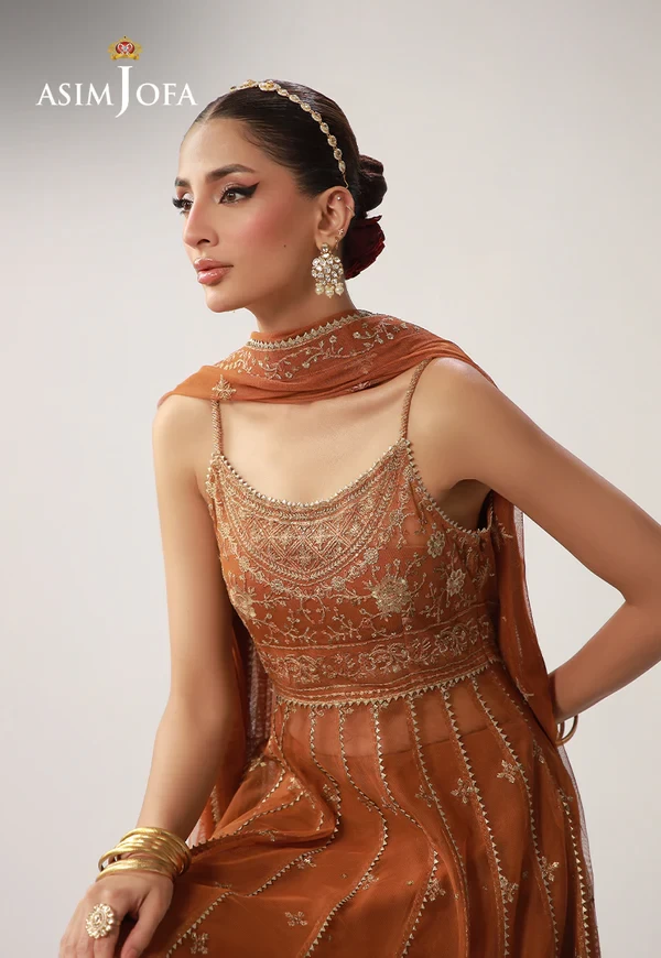AJULO-01 Embroidered Net 3 Pcs - AJULO-01-UNS