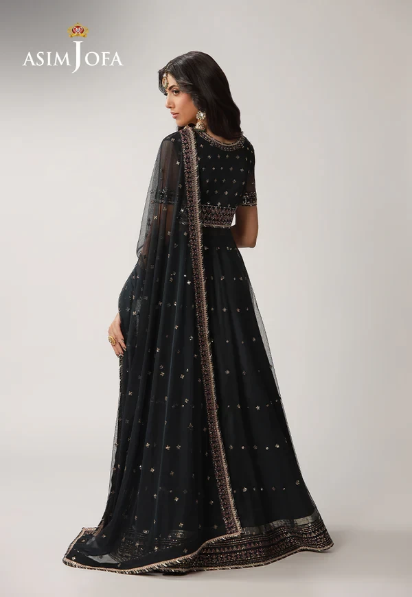 AJULO-02 Embroidered Net 3 Pcs - AJULO-02-UNS