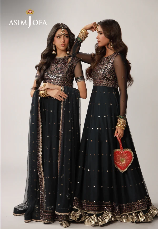 AJULO-02 Embroidered Net 3 Pcs - AJULO-02-UNS