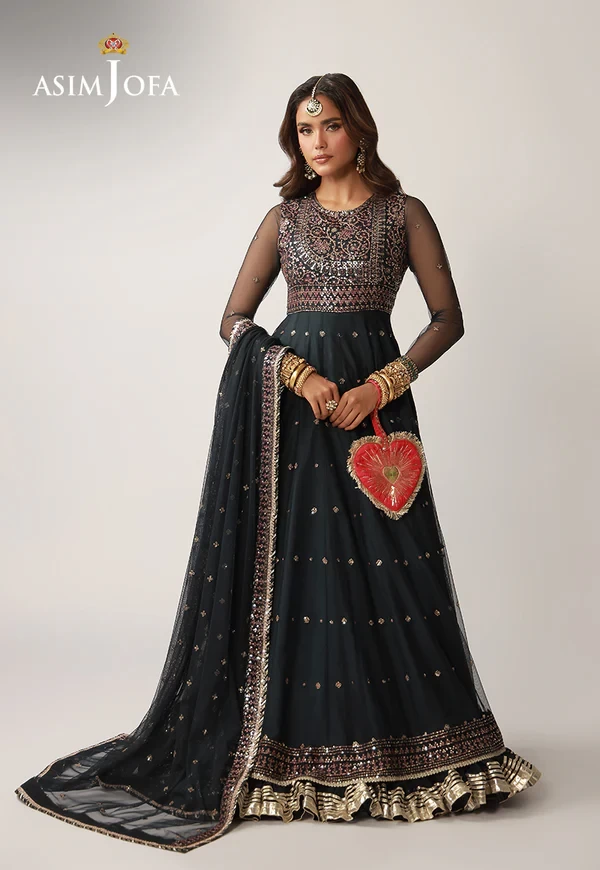 AJULO-02 Embroidered Net 3 Pcs - AJULO-02-UNS