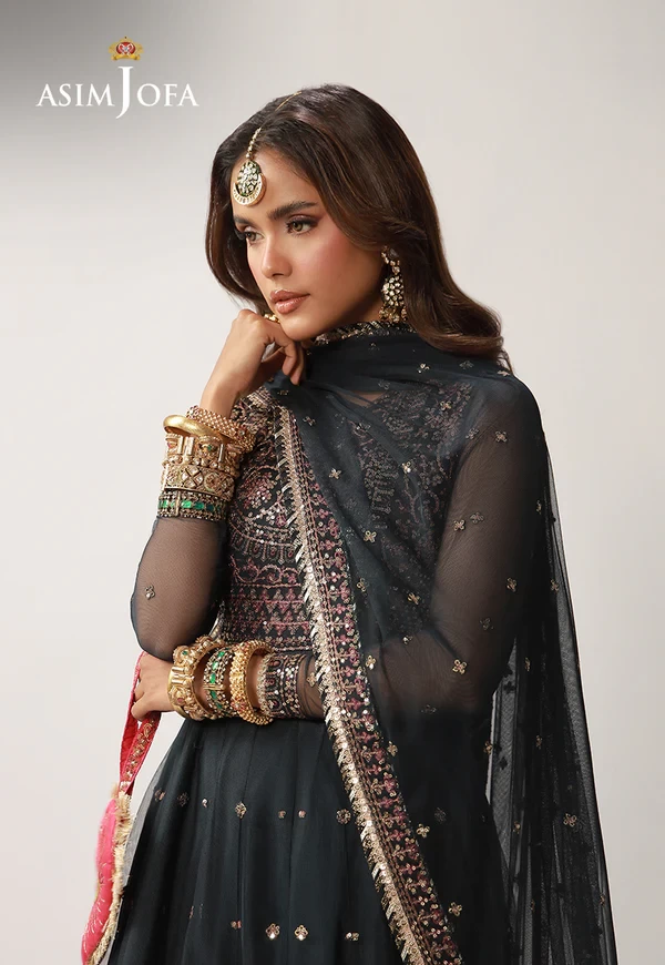 AJULO-02 Embroidered Net 3 Pcs - AJULO-02-UNS