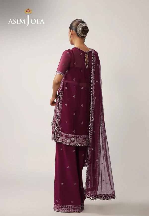 AJULO-04 Embroidered Net 3 Pcs - AJULO-04-UNS