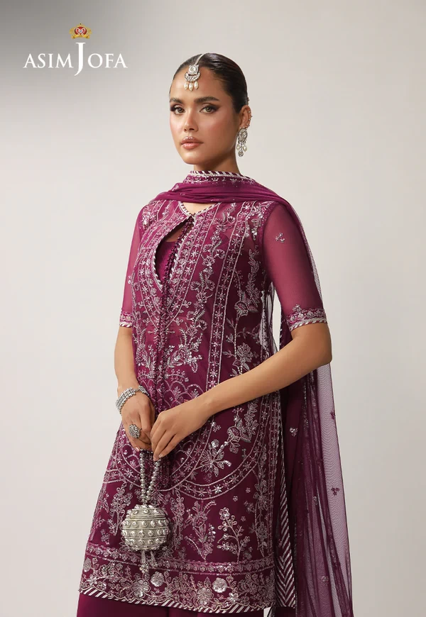 AJULO-04 Embroidered Net 3 Pcs - AJULO-04-UNS