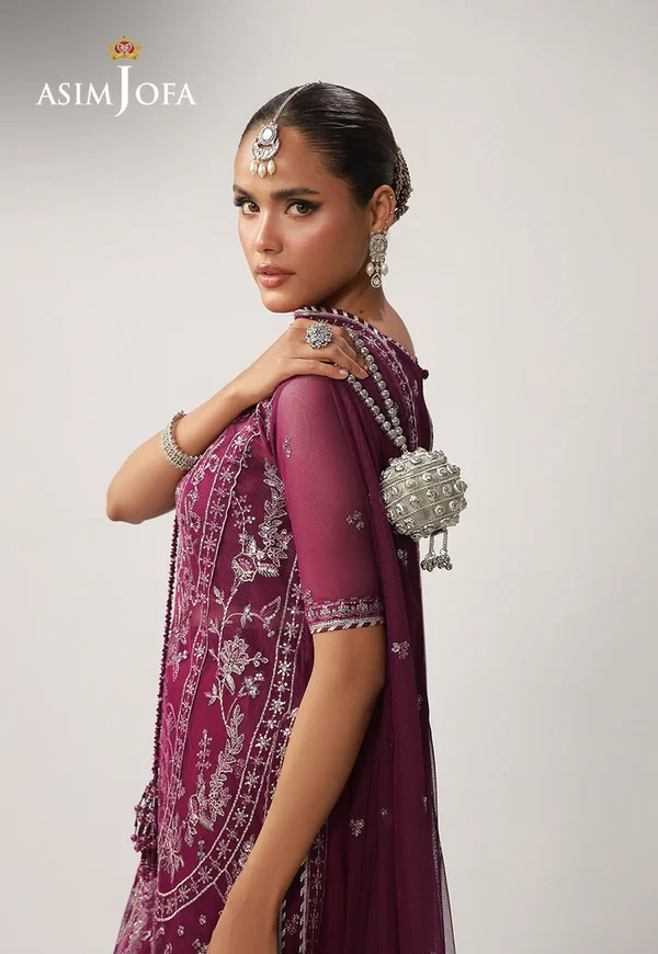AJULO-04 Embroidered Net 3 Pcs - AJULO-04-UNS