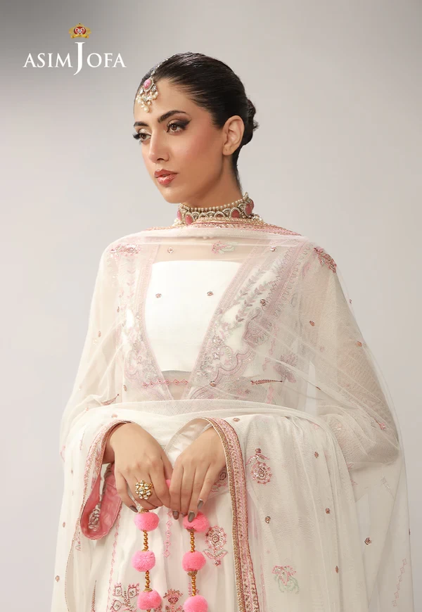 AJULO-08 Embroidered Silk 3 Pcs - AJULO-08-UNS