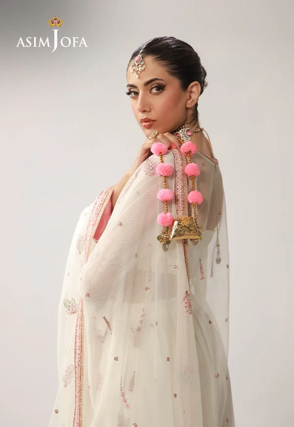 AJULO-08 Embroidered Silk 3 Pcs - AJULO-08-UNS