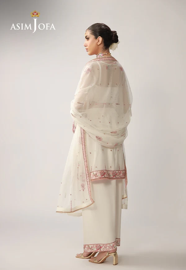 AJULO-08 Embroidered Silk 3 Pcs - AJULO-08-UNS