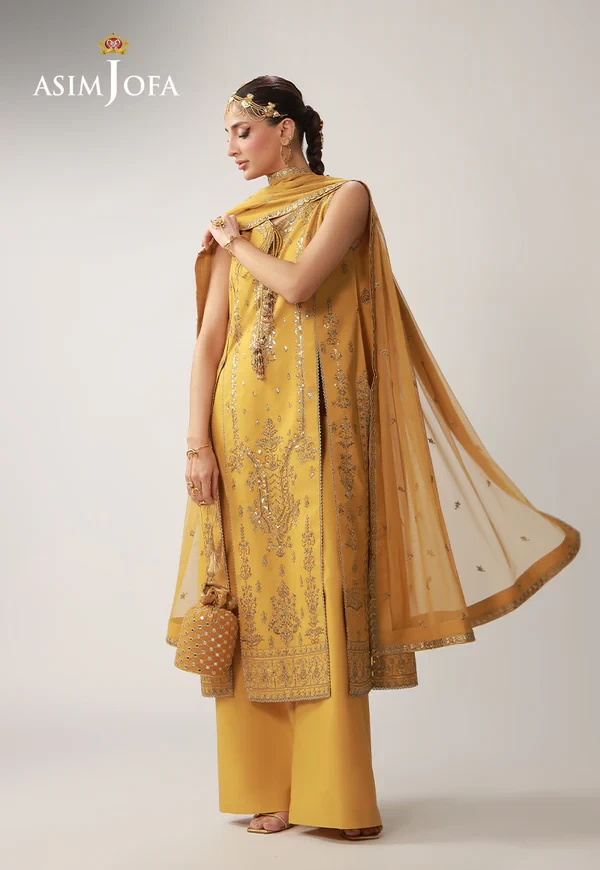 AJULO-09 Embroidered Boski Silk 3 Pcs -  AJULO-09-UNS