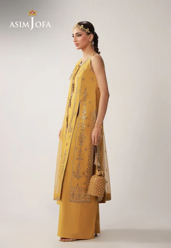 AJULO-09 Embroidered Boski Silk 3 Pcs -  AJULO-09-UNS