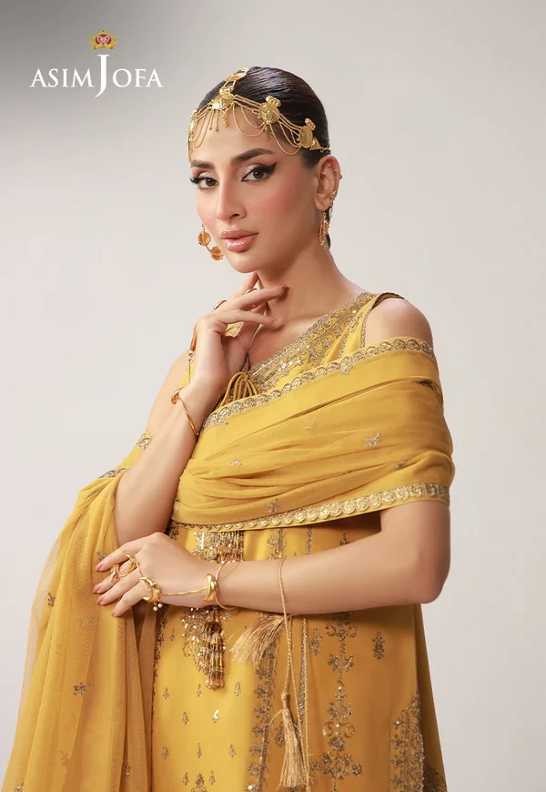 AJULO-09 Embroidered Boski Silk 3 Pcs -  AJULO-09-UNS