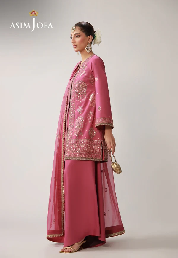 AJULO-10 Embroidered Boski Silk 3 Pcs - AJULO-10-UNS