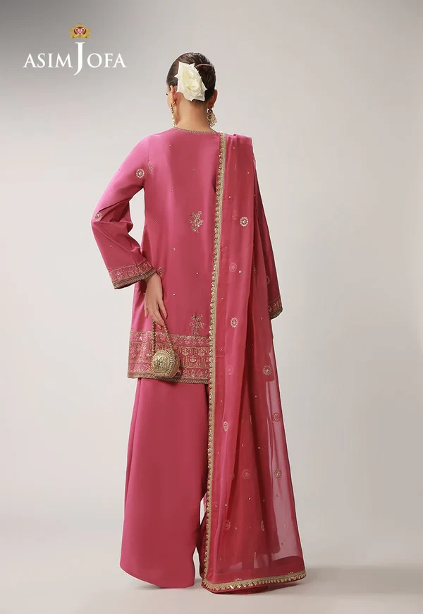 AJULO-10 Embroidered Boski Silk 3 Pcs - AJULO-10-UNS
