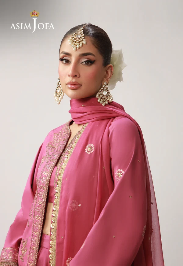 AJULO-10 Embroidered Boski Silk 3 Pcs - AJULO-10-UNS
