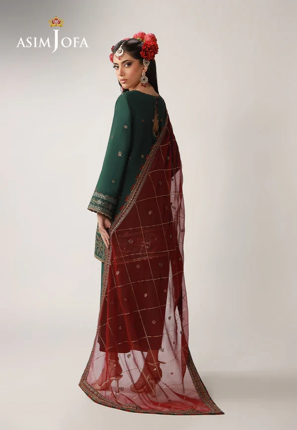 AJULO-12 Embroidered Silk 3 Pcs - AJULO-12-UNS