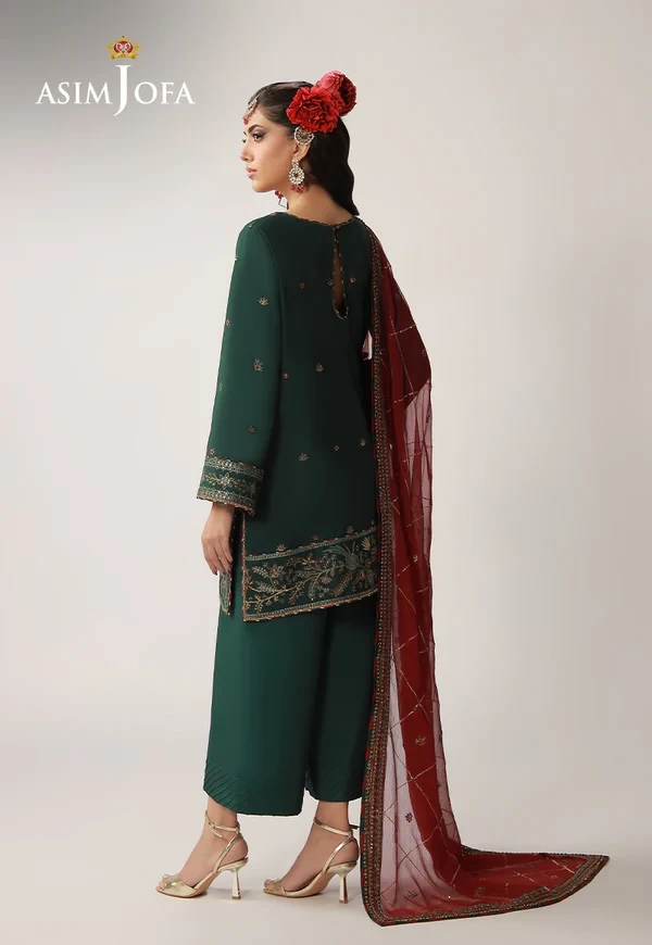 AJULO-12 Embroidered Silk 3 Pcs - AJULO-12-UNS