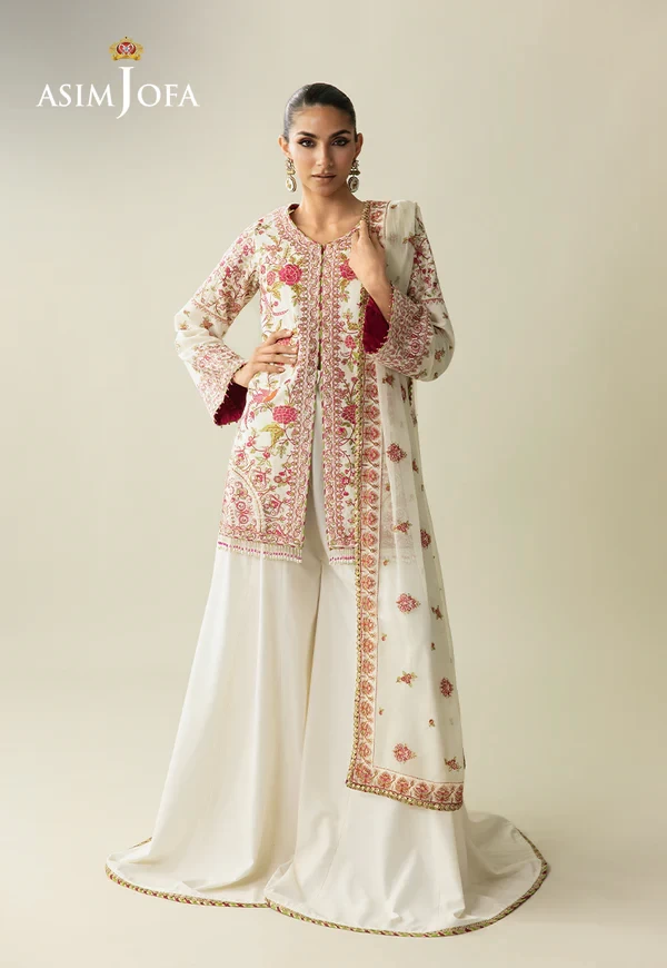 Embroidered Velvet - SKU: AJULM-06-UNS