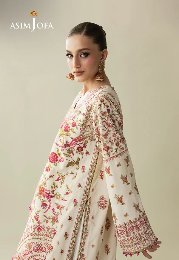 Embroidered Velvet - SKU: AJULM-06-UNS