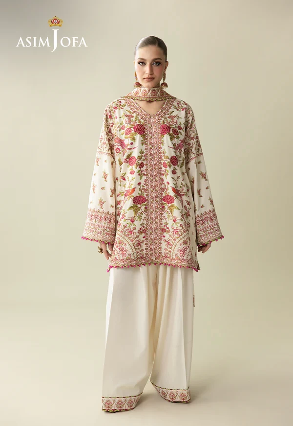 Embroidered Velvet - SKU: AJULM-06-UNS
