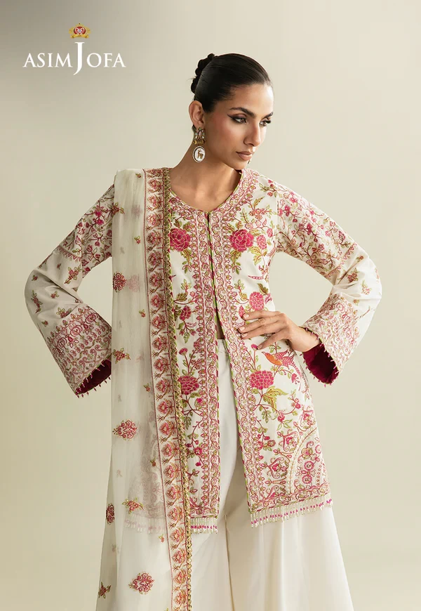 Embroidered Velvet - SKU: AJULM-06-UNS