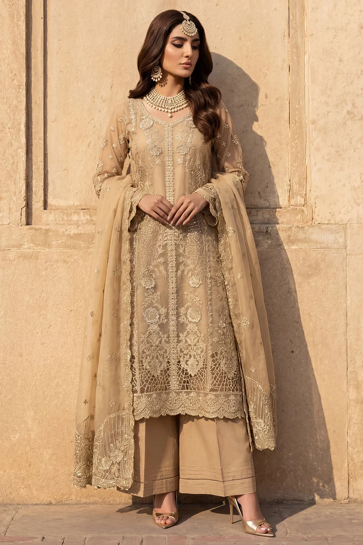 5741-ELARA EMBROIDERED ORGANZA - MWU05741-999-ELARA