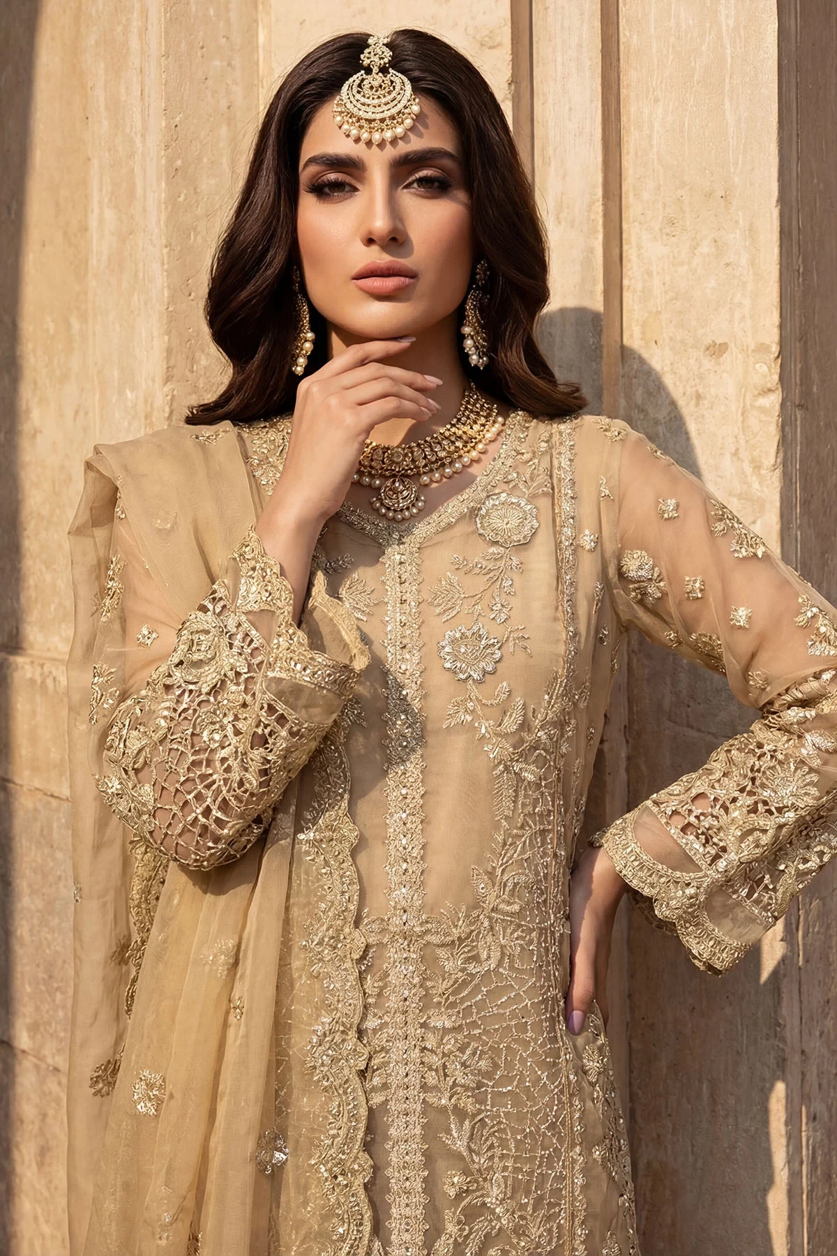 5741-ELARA EMBROIDERED ORGANZA - MWU05741-999-ELARA