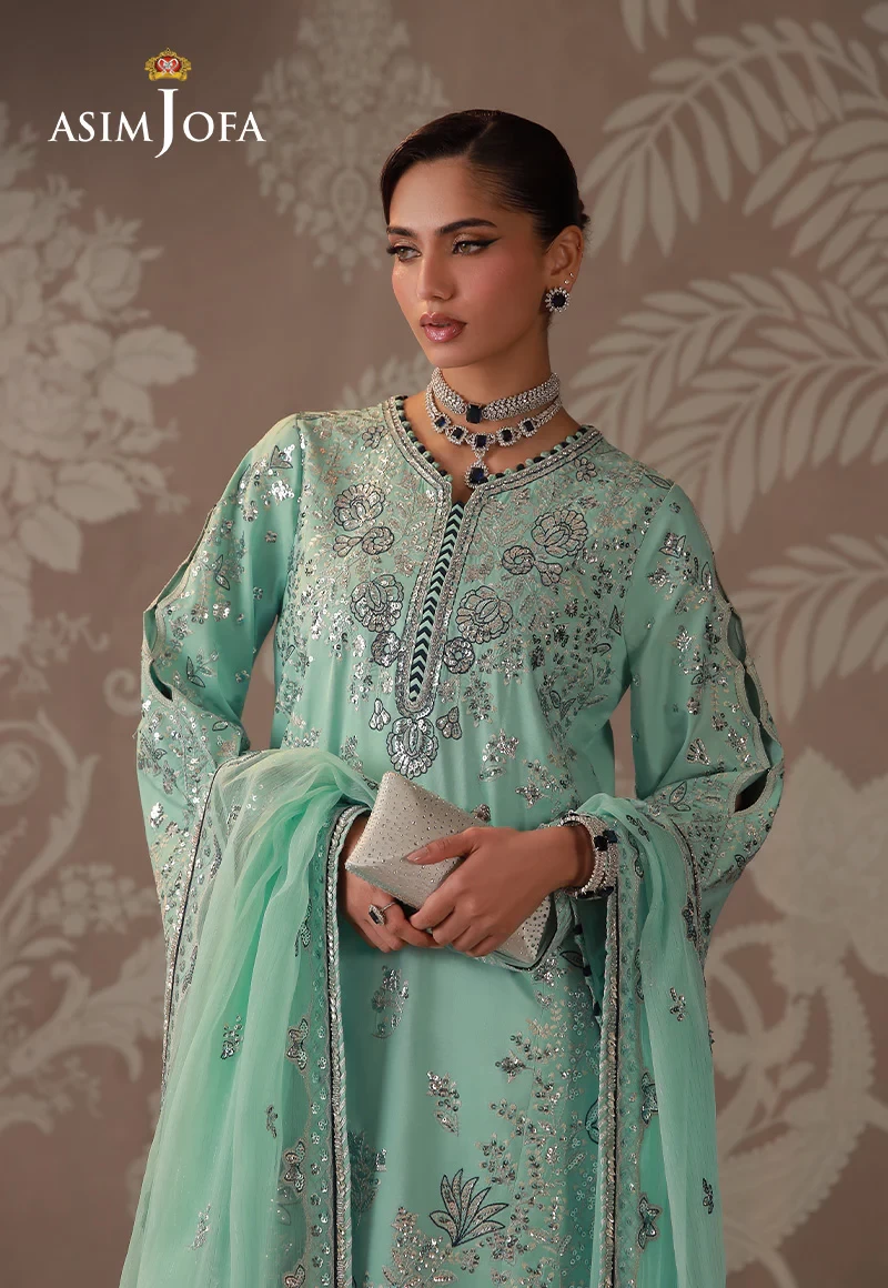 Embroidered Raw Silk - AJULD-09-UNS