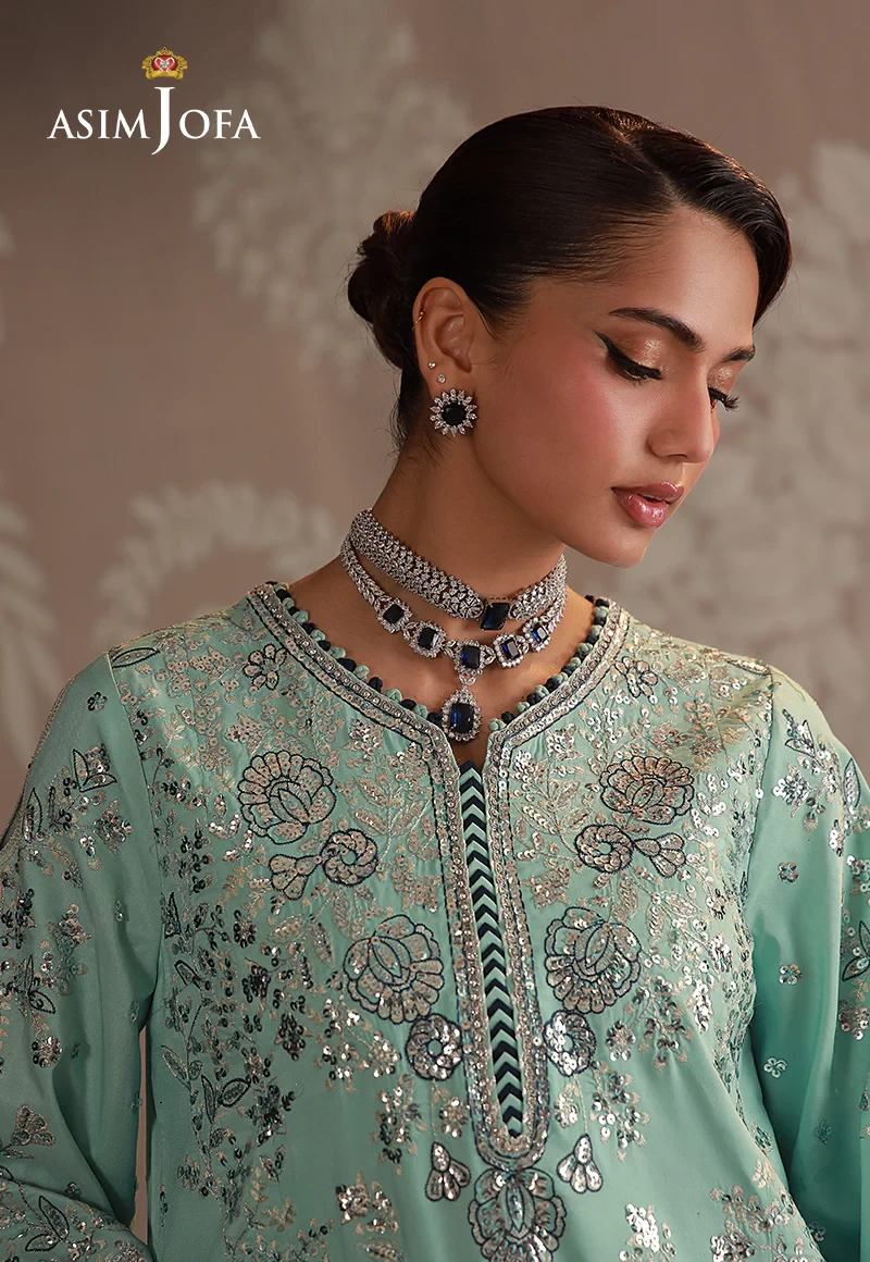 Embroidered Raw Silk - AJULD-09-UNS
