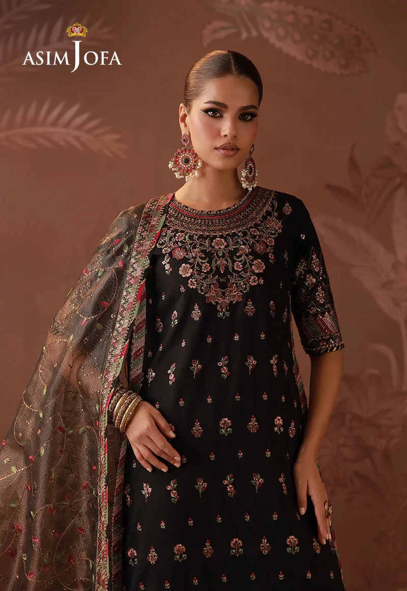 Embroidered Boski Silk -  AJULD-05-UNS