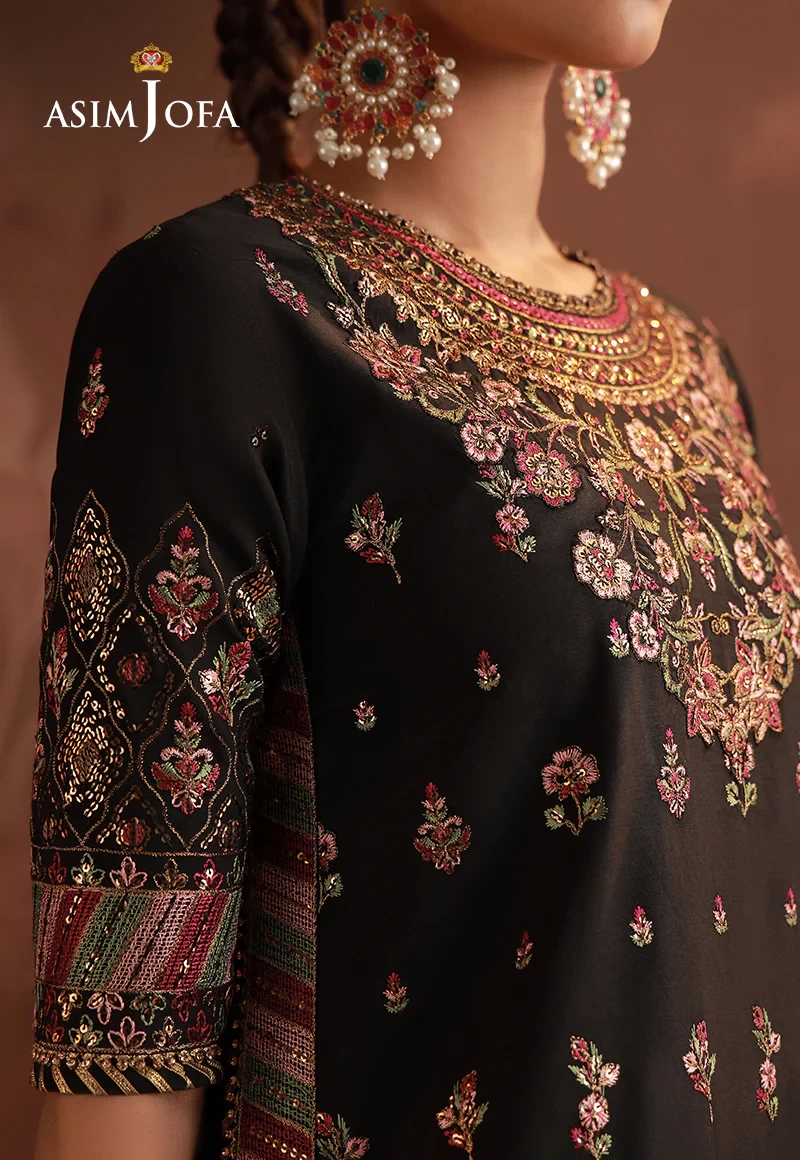 Embroidered Boski Silk -  AJULD-05-UNS