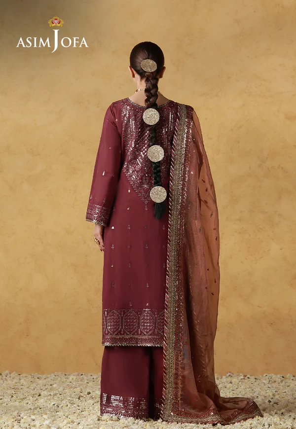 AJULN-07 Embroidered Cotton Silk - SKU: AJULN-07-UNS