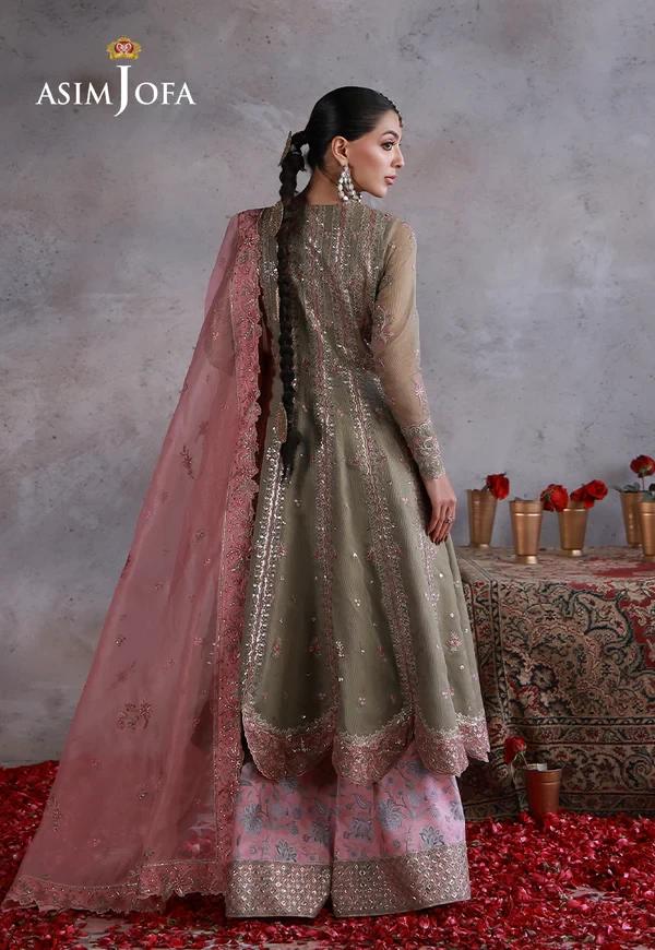 AJULN-02 Embroidered Javeria Net - SKU: AJULN-02-UNS