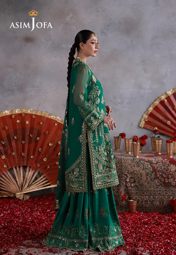 AJULN-16 Embroidered Chiffon  - SKU: AJULN-16-UNS